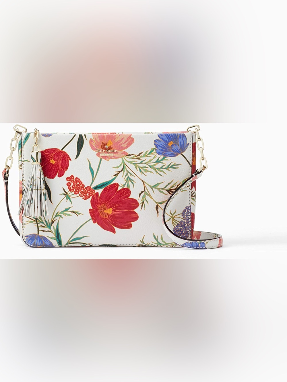 kate spade White Floral Pouch